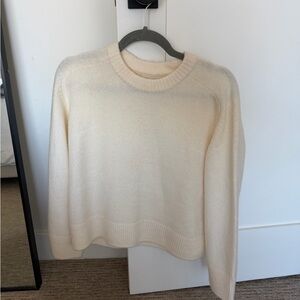 Abercrombie & Fitch Cream Crew Neck Sweater